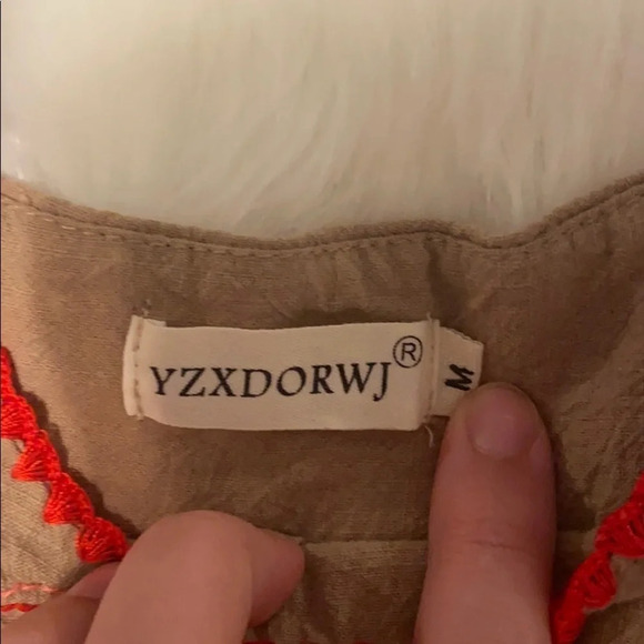 YZXDORWJ Embroidered Brown Size Medium - Picture 3 of 3